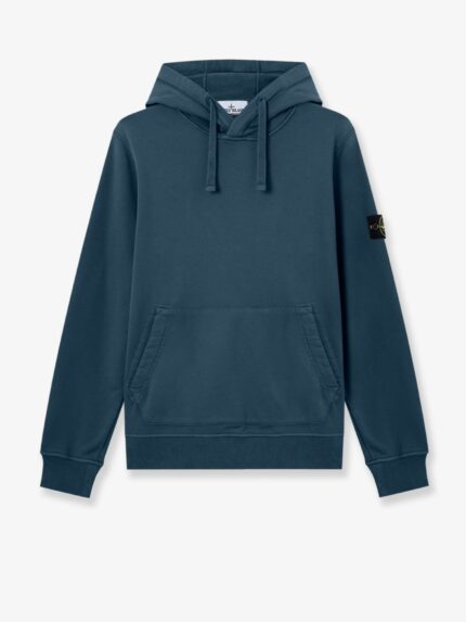 Stone Island Cotton Sweatshirt With Side Logo Patch