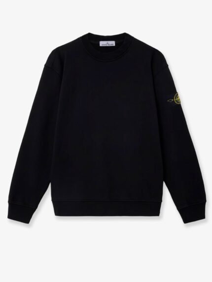 Stone Island Cotton Sweatshirt With Side Logo Patch