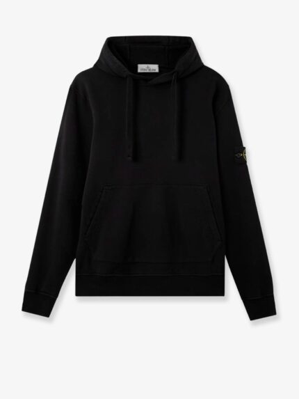Stone Island Cotton Sweatshirt With Side Logo Patch