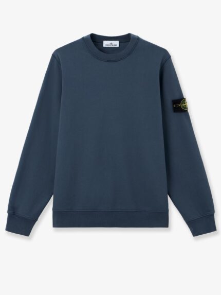 Stone Island Cotton Sweatshirt With Side Logo Patch