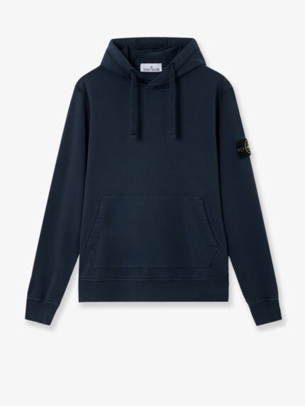 Stone Island Cotton Sweatshirt With Side Logo Patch