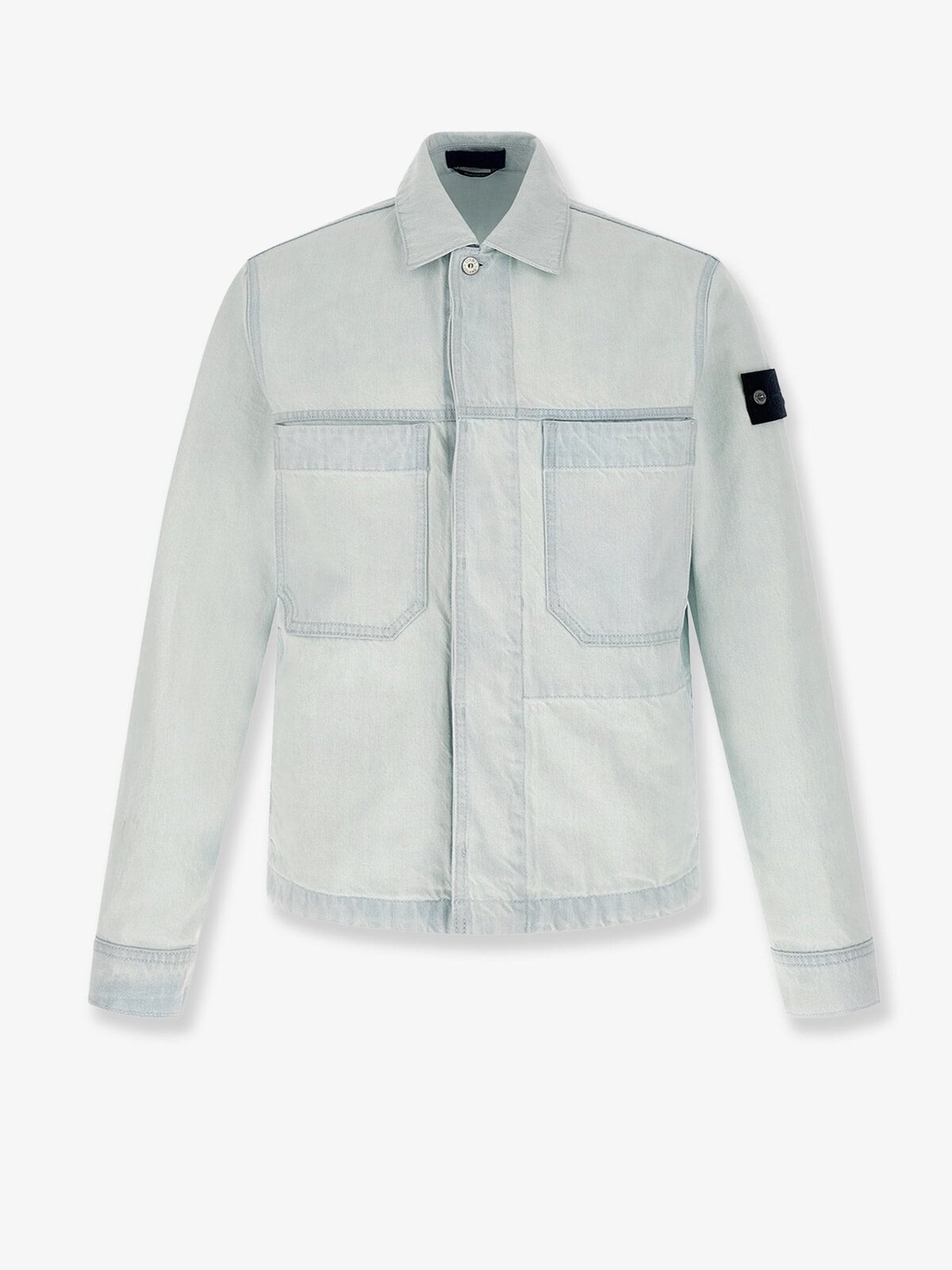 STONE ISLAND DENIM RESEARCH Indigo Denim Ultra-Bleached Jacket