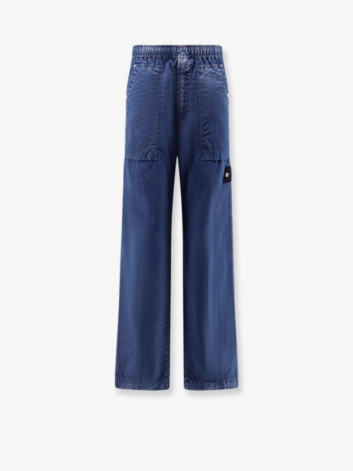 STONE ISLAND DENIM RESEARCH Nylon Trousers With Side Logo Patch