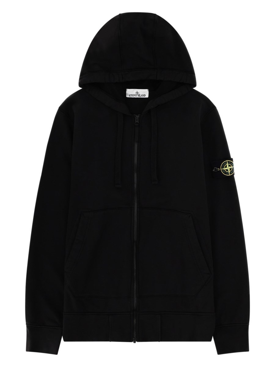 Stone Island FELPA CON PATCH LOGO