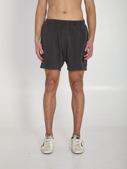 Stone Island Fleece-lined cotton shorts