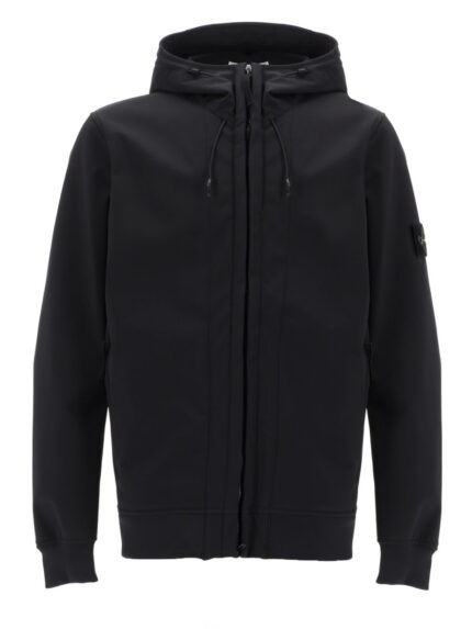 Stone Island GIACCA "BIKER" CON CAPPUCCIO E ZIP