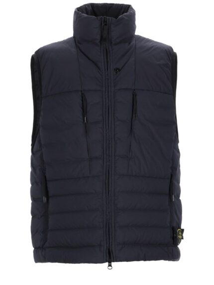 Stone Island GILET IN PIUMA "SEAMLESS TUNNEL" IN NYLON