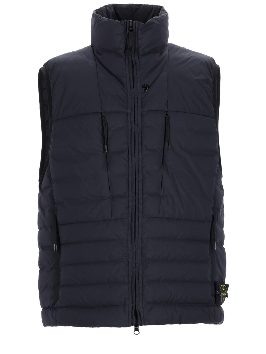 Stone Island GILET IN PIUMA "SEAMLESS TUNNEL" IN NYLON