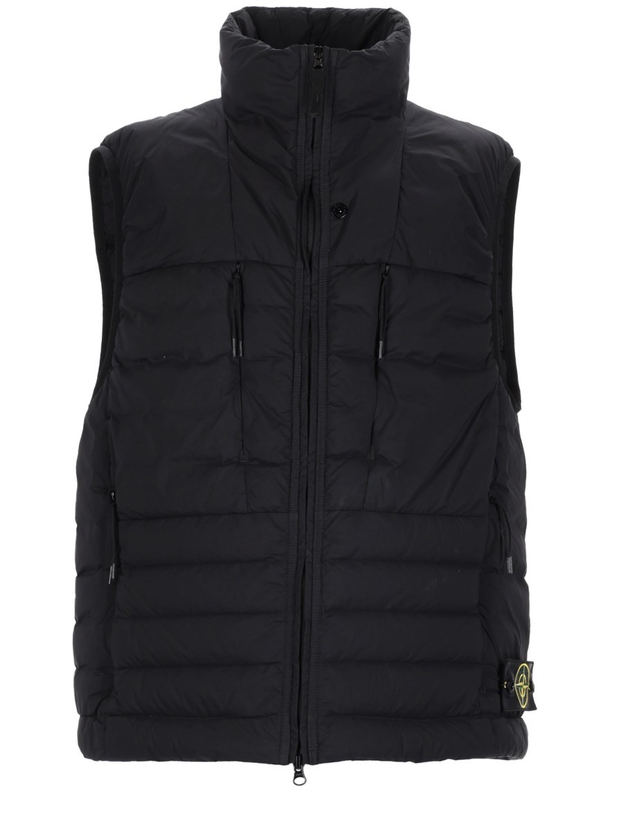 Stone Island GILET IN PIUMA "SEAMLESS TUNNEL" IN NYLON