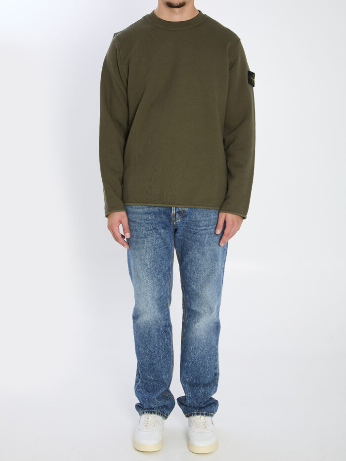 Stone Island Heavy cotton crewneck sweatshirt