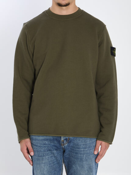 Stone Island Heavy cotton crewneck sweatshirt