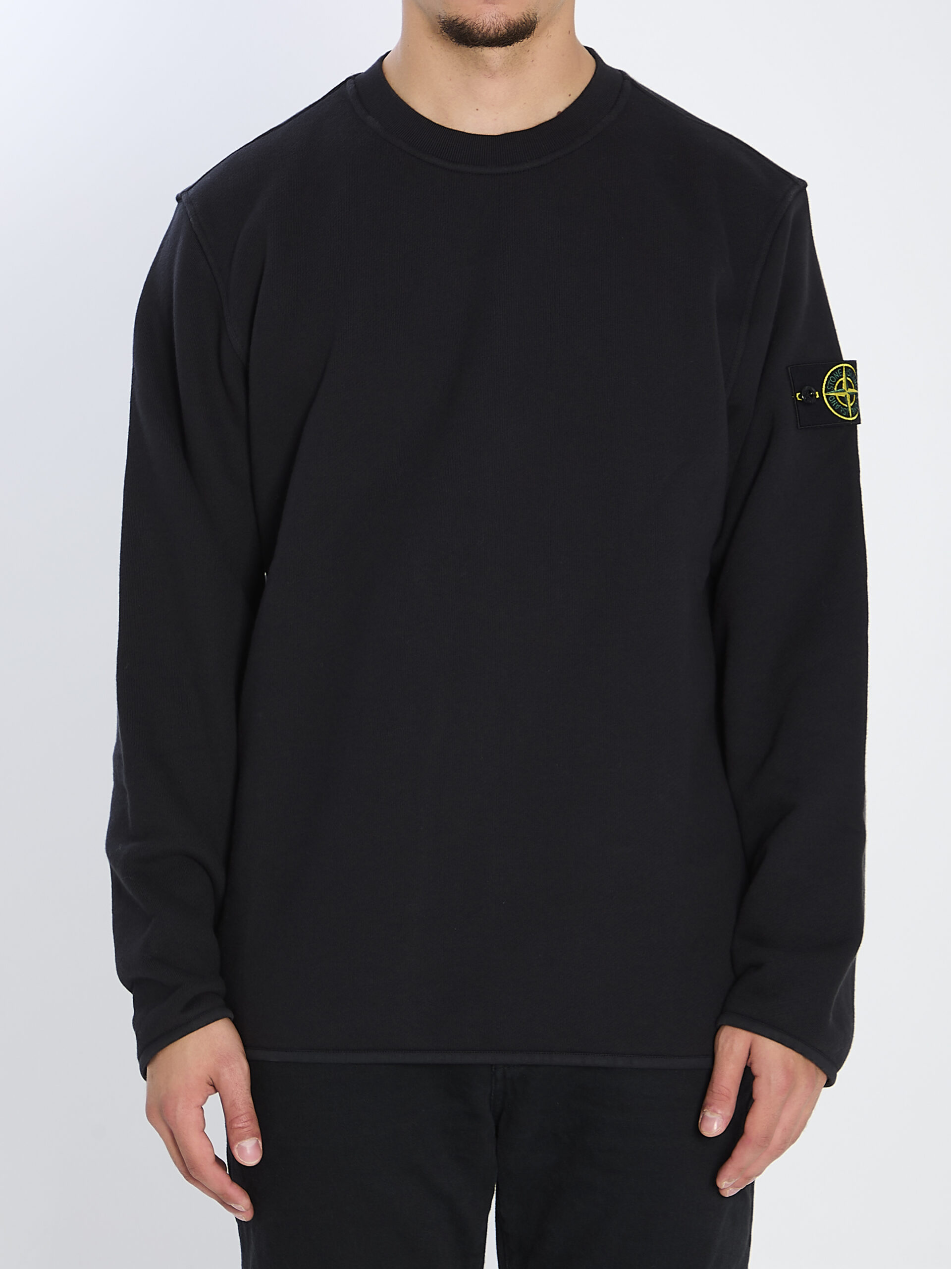 Stone Island Heavy cotton crewneck sweatshirt
