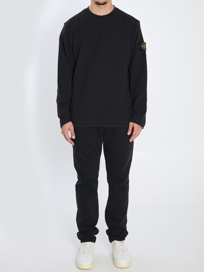 Stone Island Heavy cotton crewneck sweatshirt