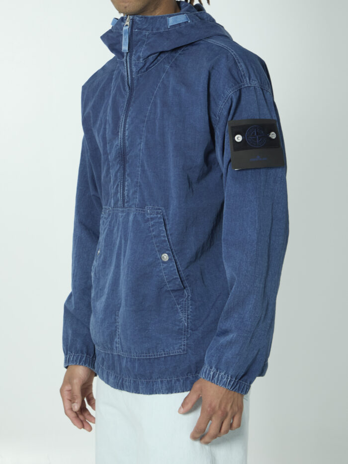 Stone Island Hollow Fibre Indigo-TC anorak jacket