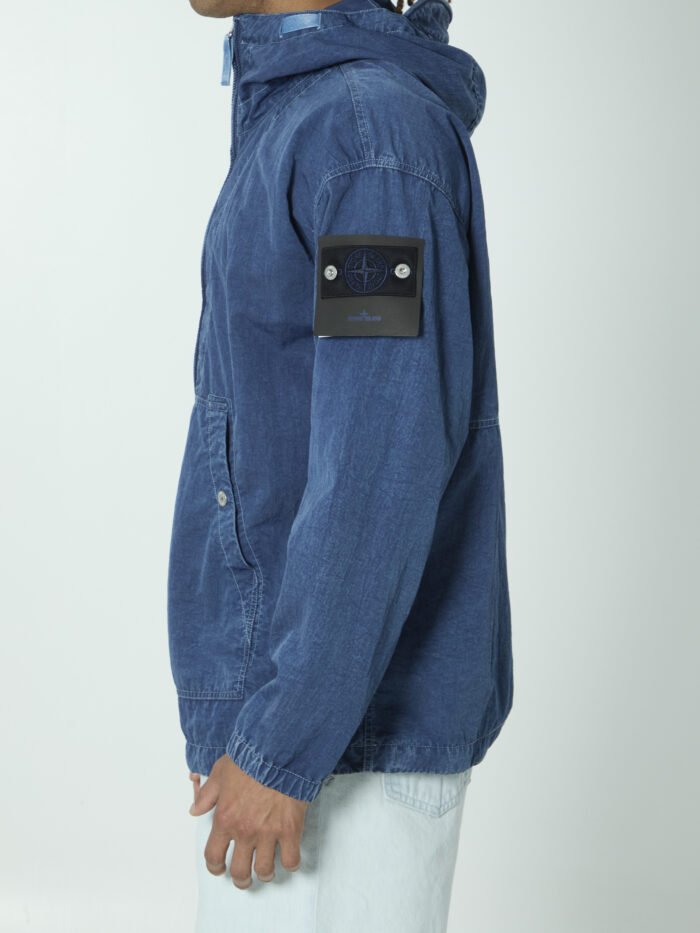 Stone Island Hollow Fibre Indigo-TC anorak jacket
