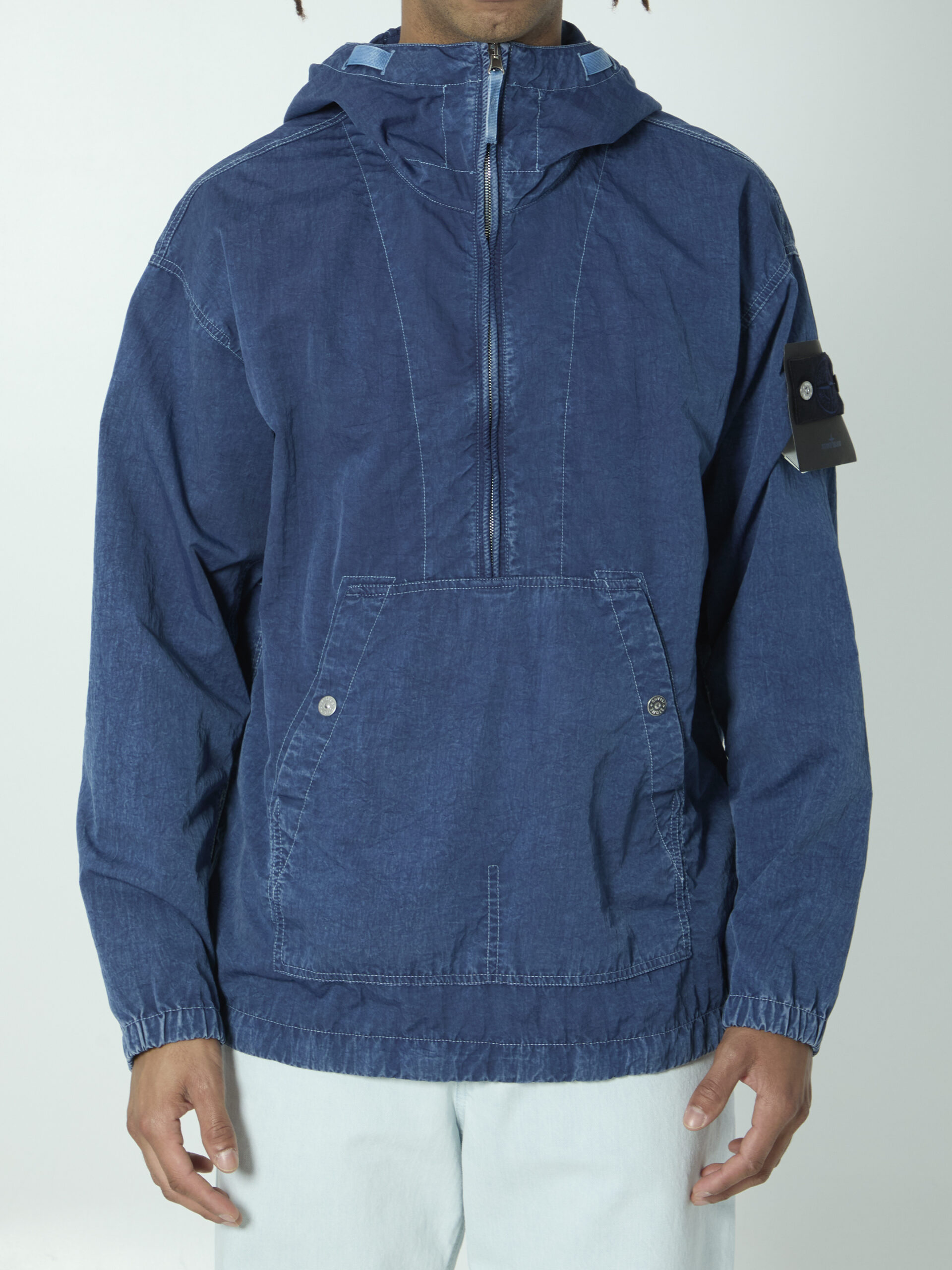 Stone Island Hollow Fibre Indigo-TC anorak jacket
