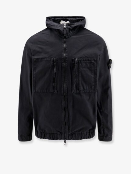 Stone Island Hooded Organic Cotton Jacket