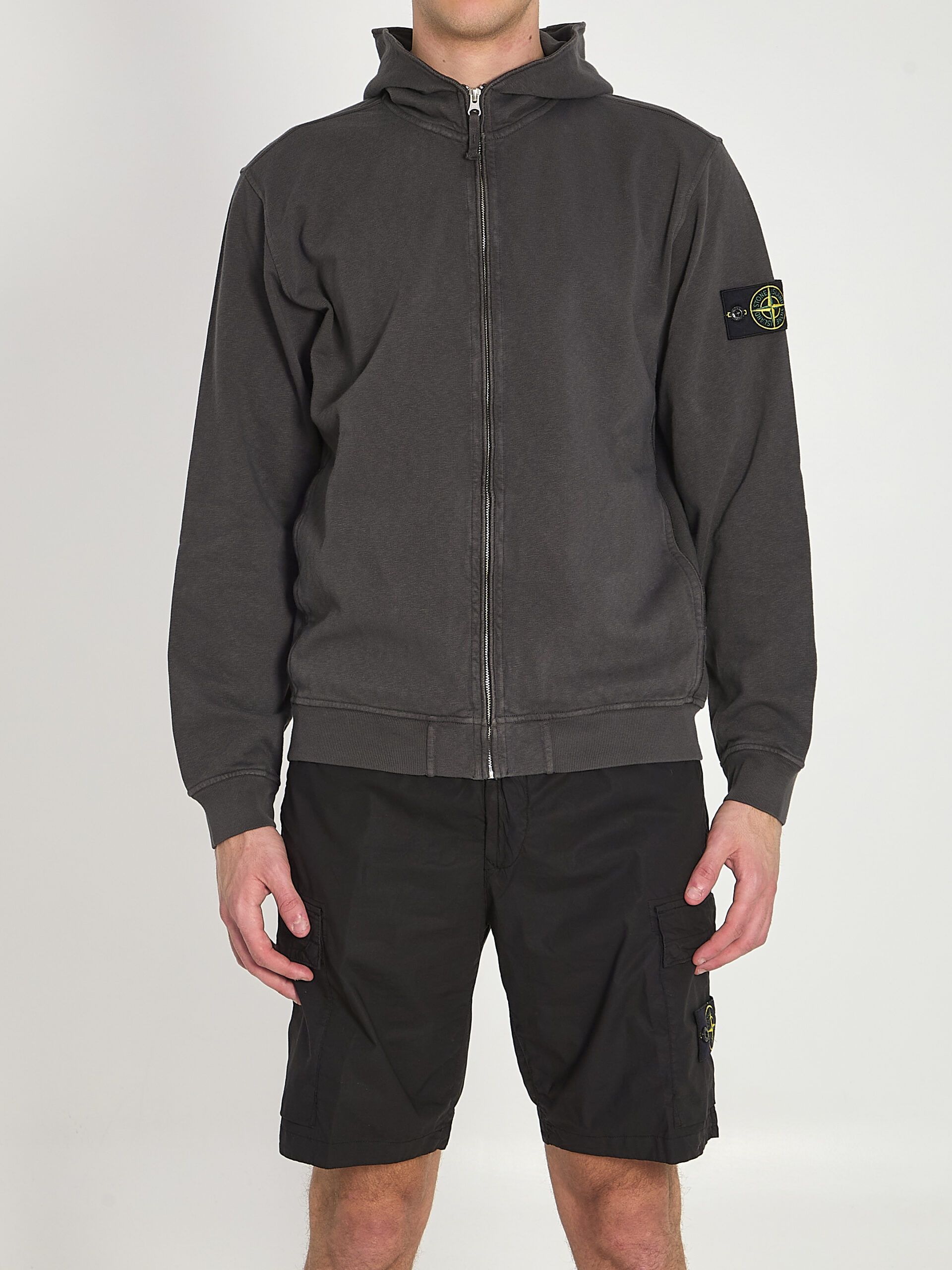 Stone Island Hooded sweatshirt with zip