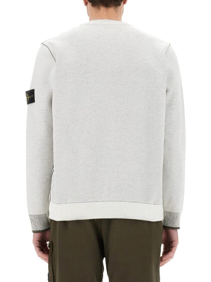 Stone Island JERSEY WITH LOGO PATCH