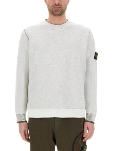 Stone Island JERSEY WITH LOGO PATCH