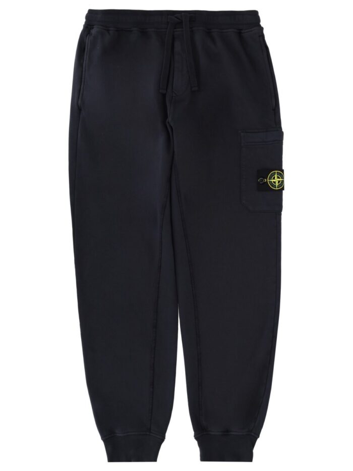 stone island jogger pants with logo patch Stone Island JOGGER PANTS WITH LOGO PATCH