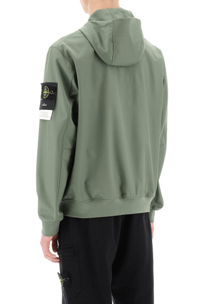 STONE ISLAND Light Soft Shell-r Hooded Jacket