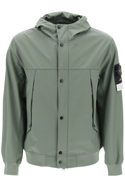 STONE ISLAND Light Soft Shell-r Hooded Jacket