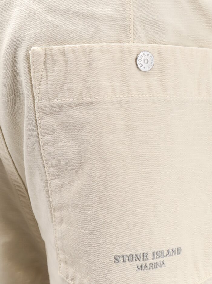 Stone Island Loose Cotton Trousers