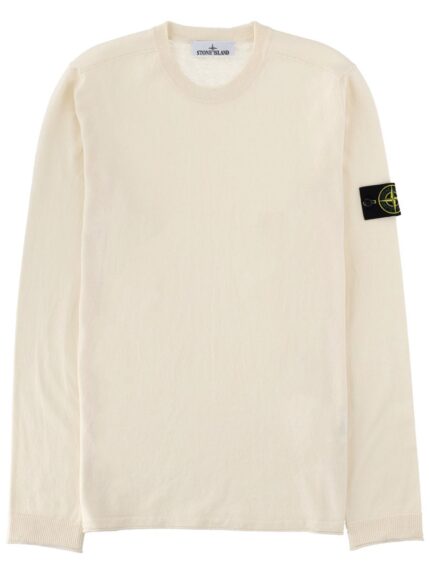 Stone Island MAGLIA IN COTONE CON PATCH LOGO