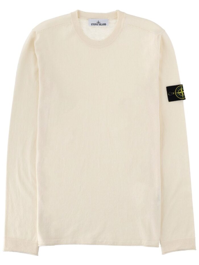 Stone Island MAGLIA IN COTONE CON PATCH LOGO