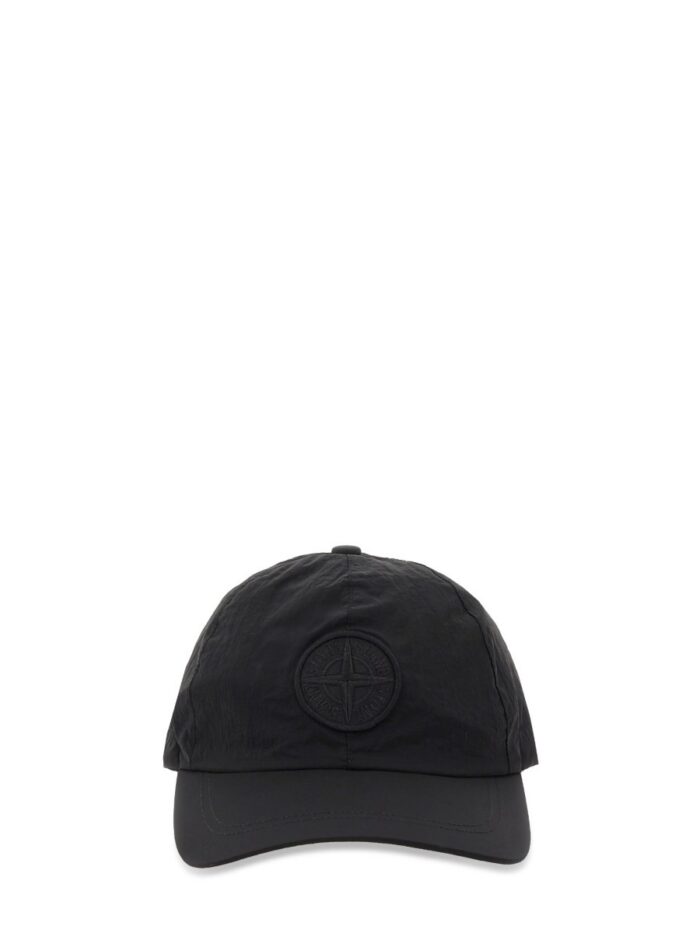 stone island nylon baseball hat with logo Stone Island NYLON BASEBALL HAT WITH LOGO