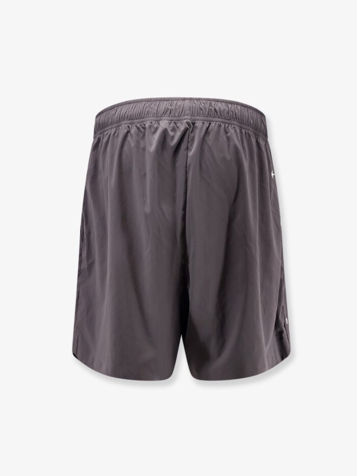 Stone Island Nylon Bermuda Shorts With Embroidered Logo On The Back