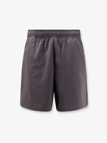 Stone Island Nylon Bermuda Shorts With Embroidered Logo On The Back