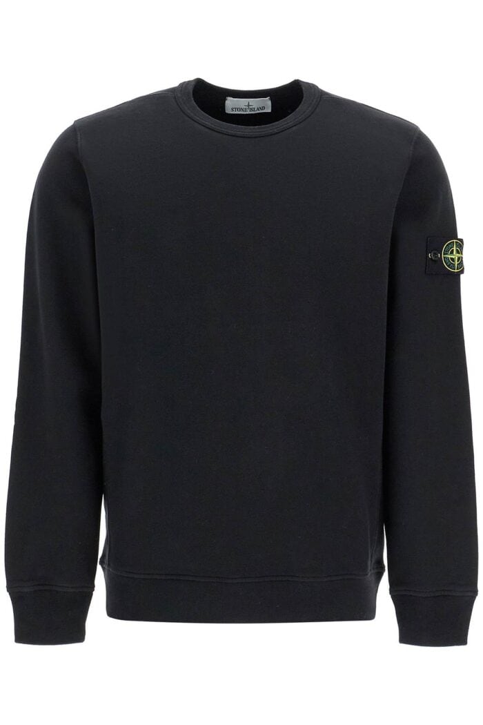 STONE ISLAND Organic Cotton Crewneck Sweatshirt