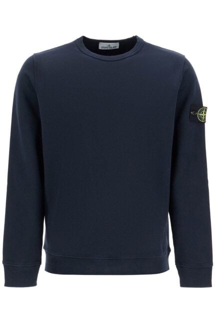 STONE ISLAND Organic Cotton Crewneck Sweatshirt