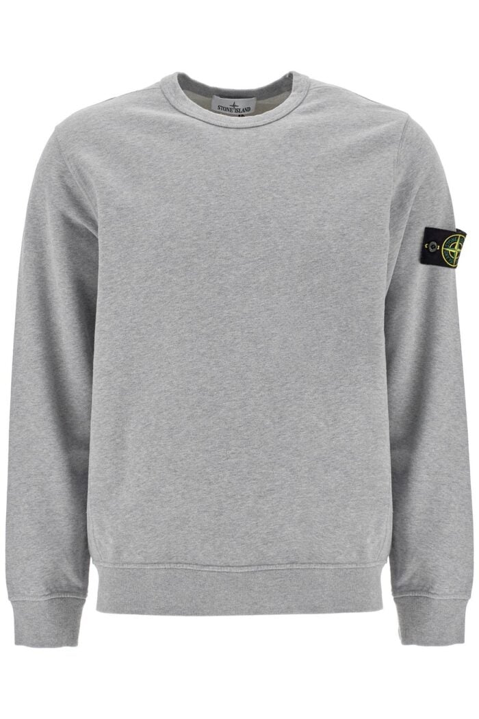 STONE ISLAND Organic Cotton Crewneck Sweatshirt