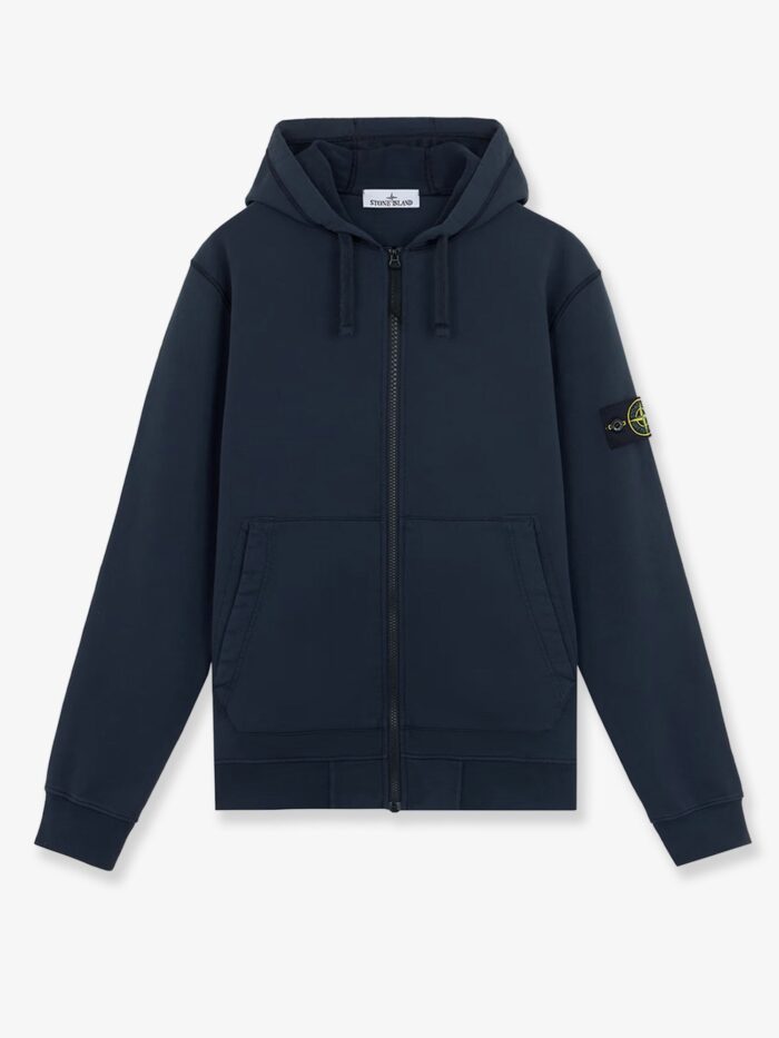 Stone Island Organic Cotton Hooded Sweatshirt