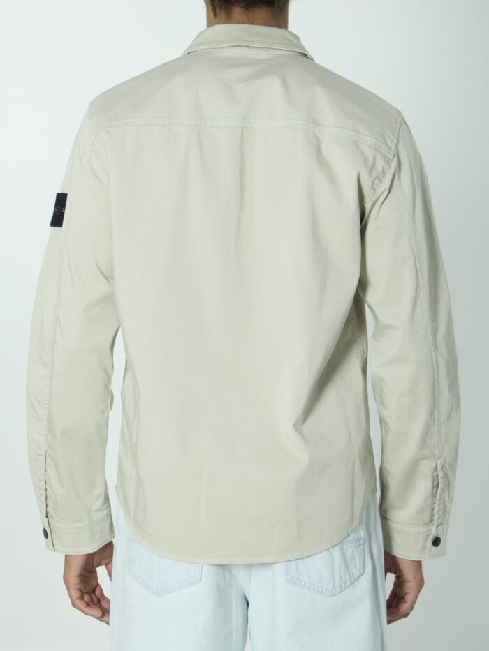 Stone Island Organic cotton satin overshirt