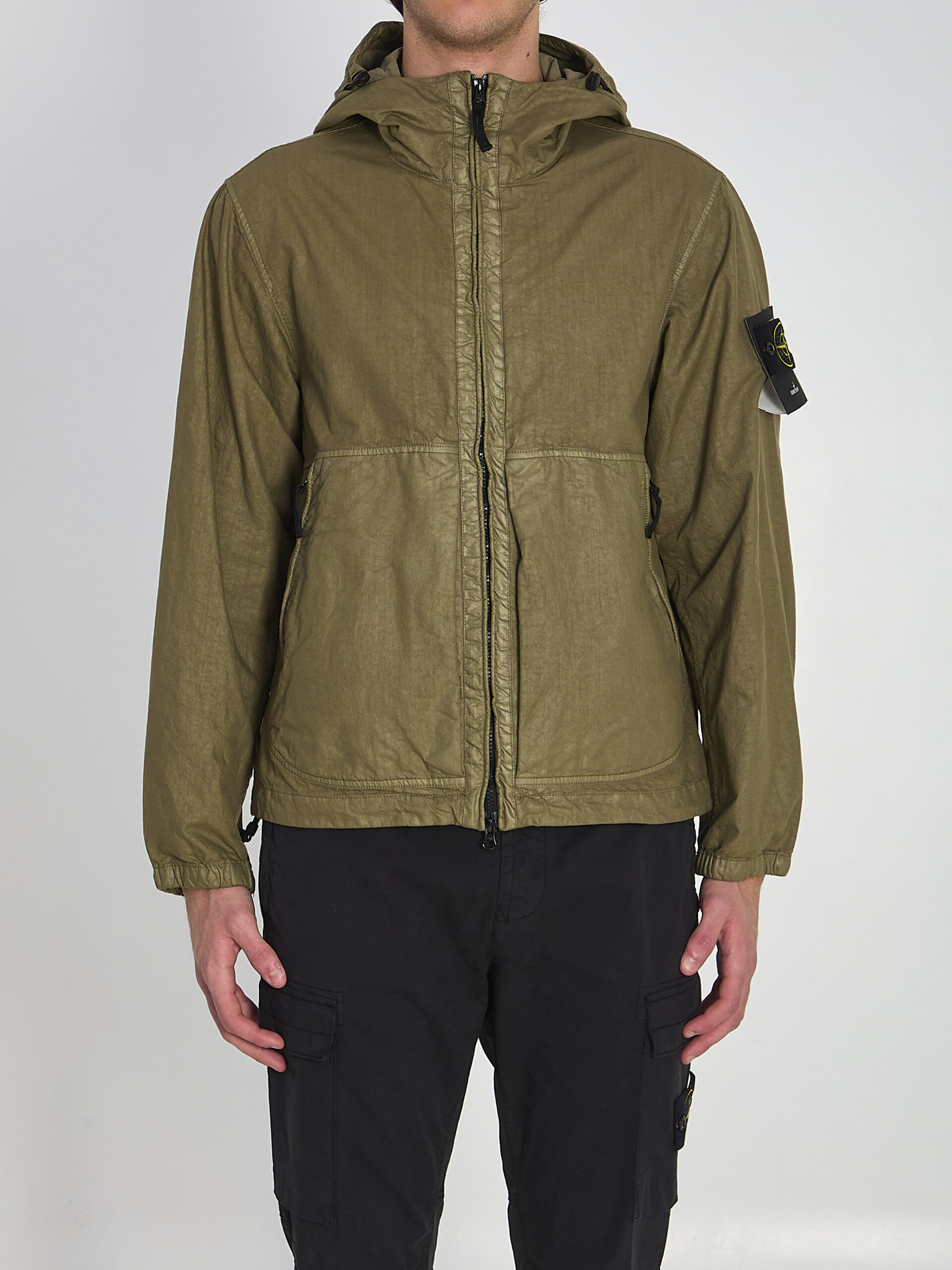 Stone Island Organic-Look Panama-TC Nylon jacket