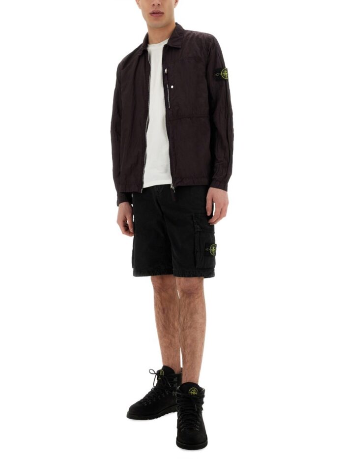 Stone Island OVERSHIRT WITH POCKET AND ZIPPER