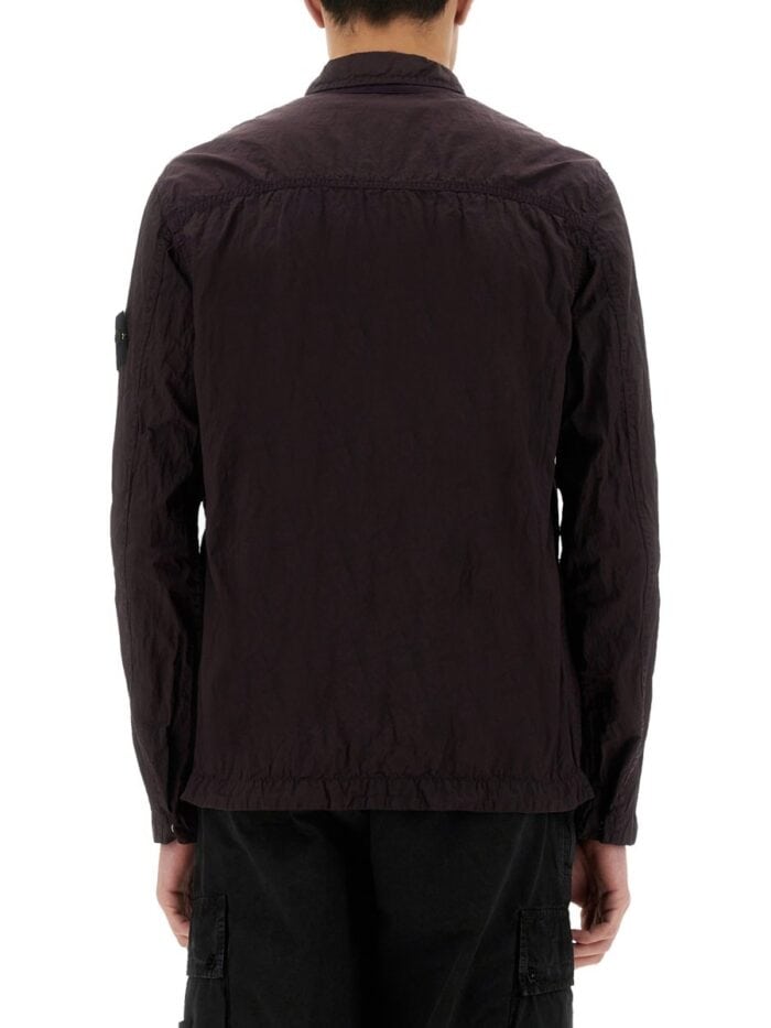 Stone Island OVERSHIRT WITH POCKET AND ZIPPER