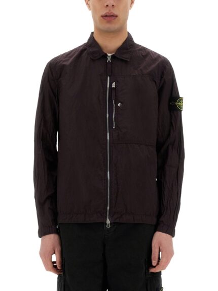 Stone Island OVERSHIRT WITH POCKET AND ZIPPER