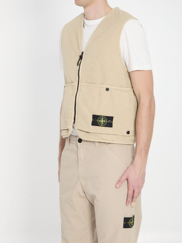 Stone Island Oversized cotton vest
