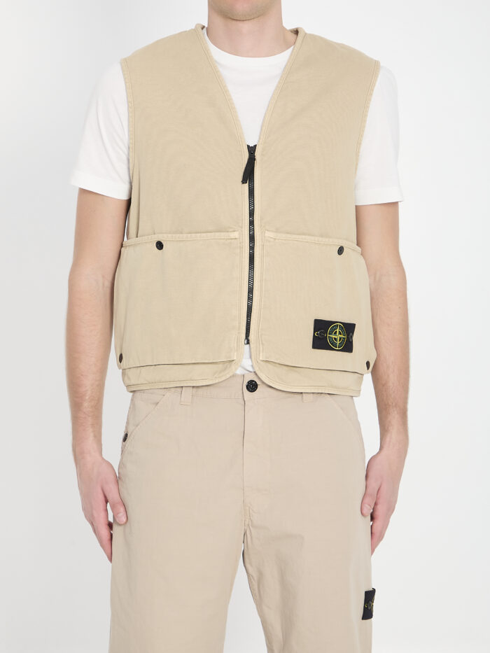 Stone Island Oversized cotton vest