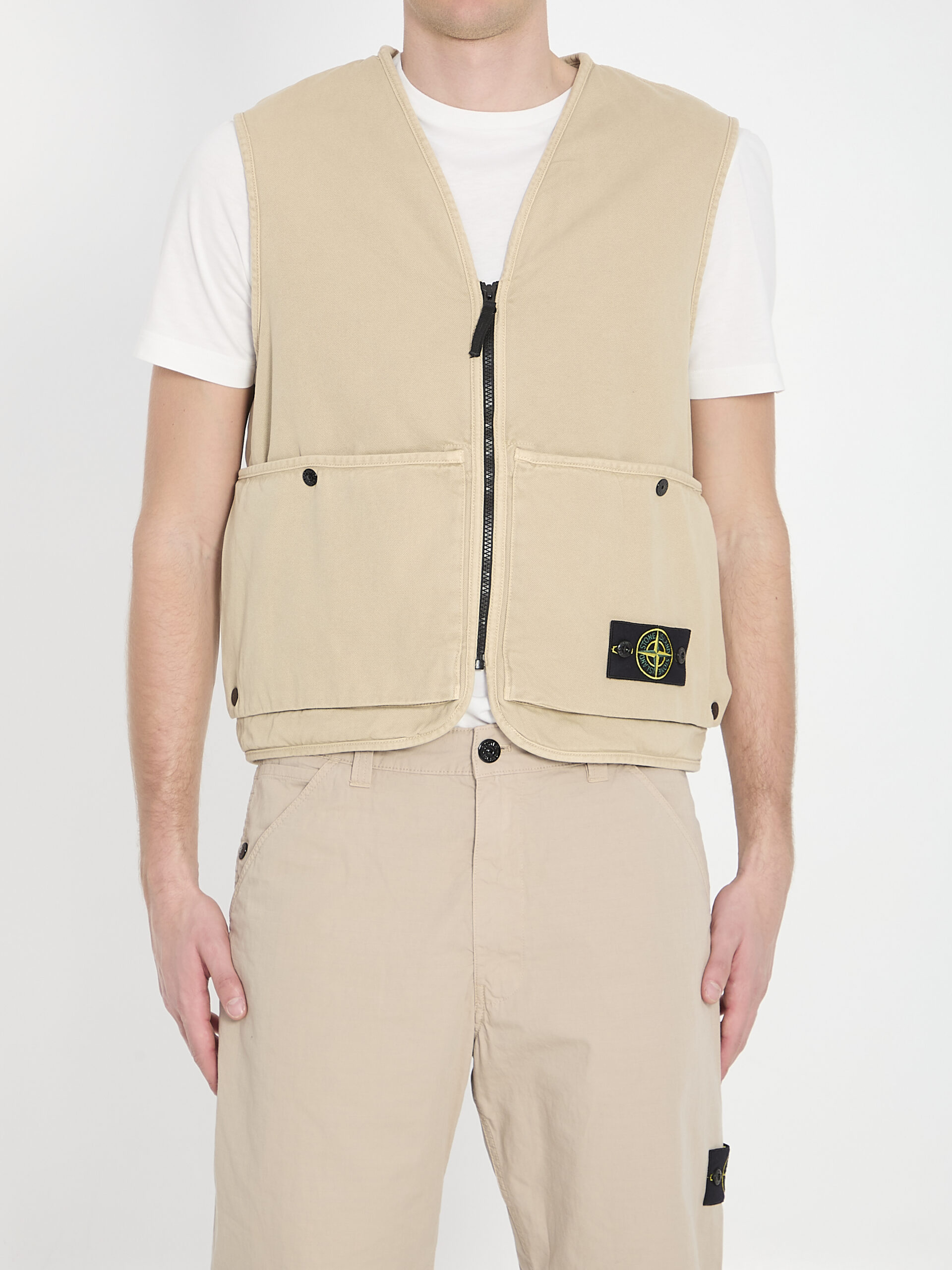 Stone Island Oversized cotton vest
