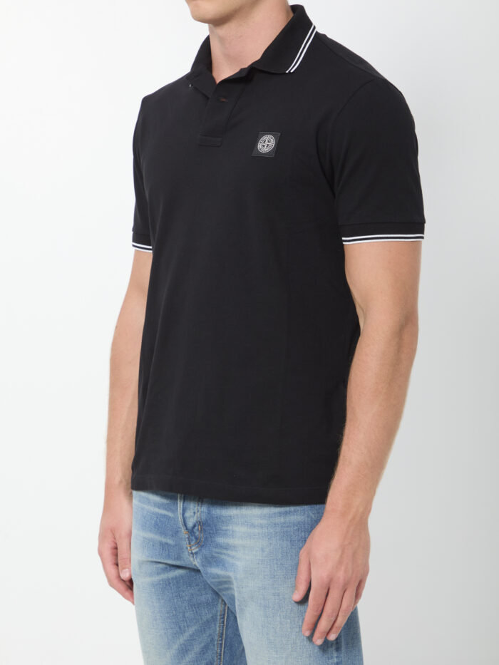 Stone Island Pique cotton polo shirt
