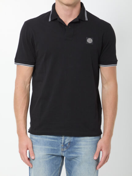 Stone Island Pique cotton polo shirt