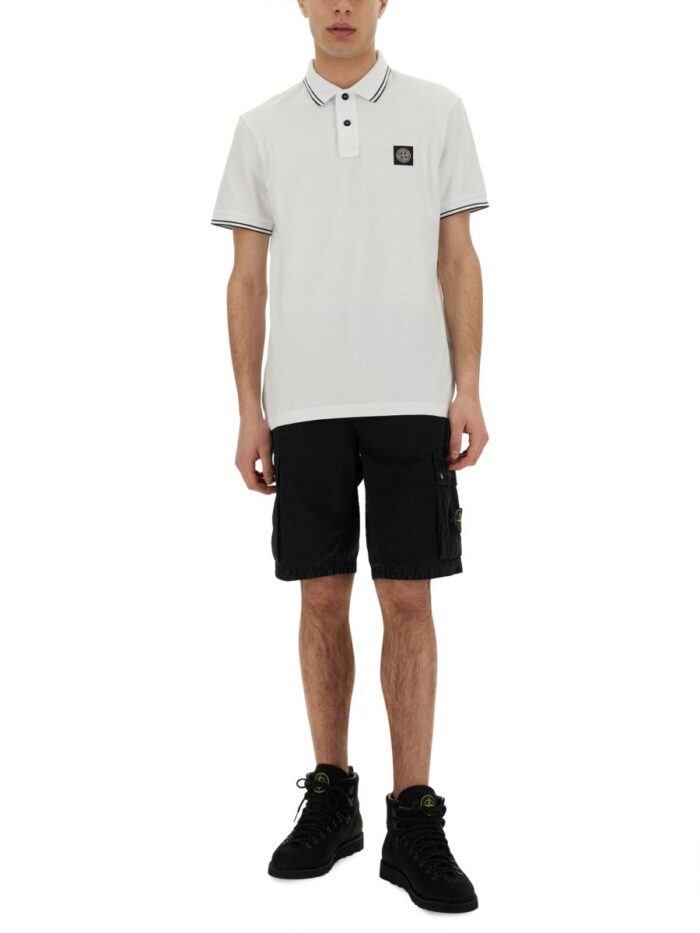 Stone Island POLO WITH LOGO PATCH