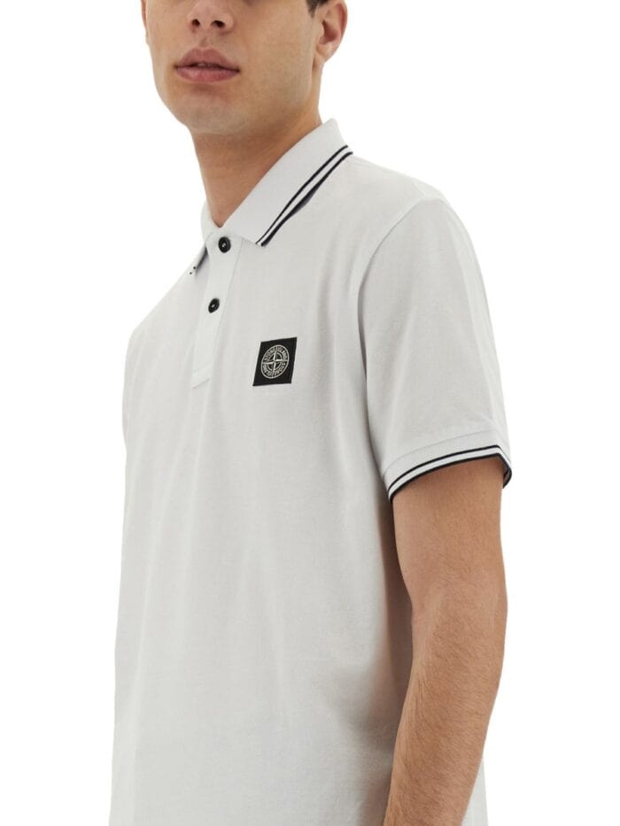 Stone Island POLO WITH LOGO PATCH