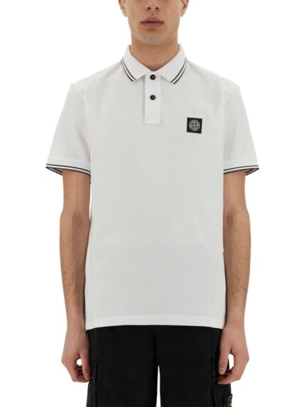 Stone Island POLO WITH LOGO PATCH